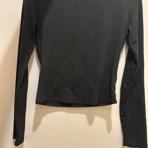 women’s skin tight black long sleeve